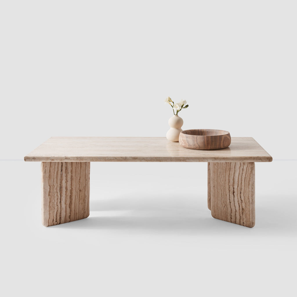 Amata Travertine Coffee Table