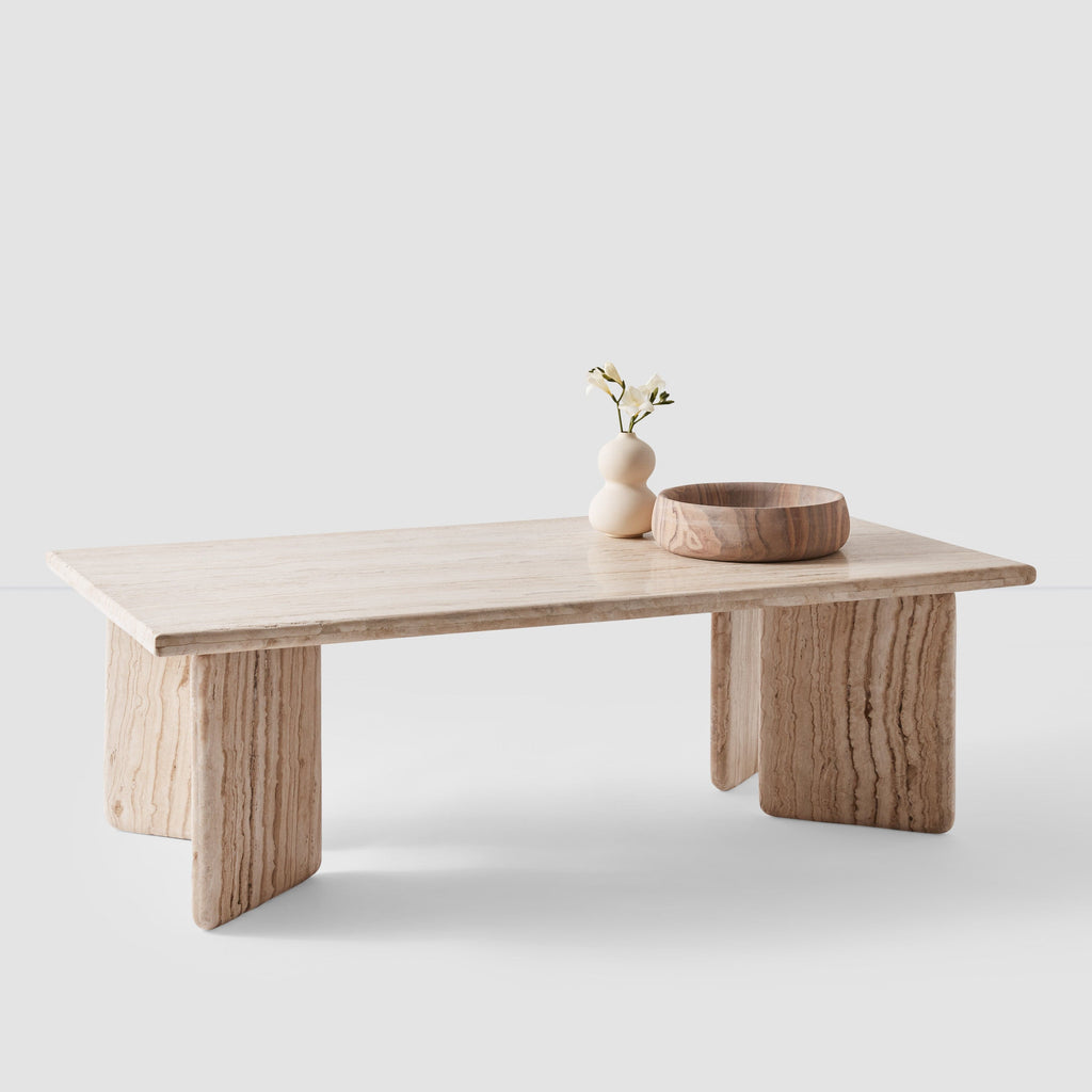 Amata Travertine Coffee Table