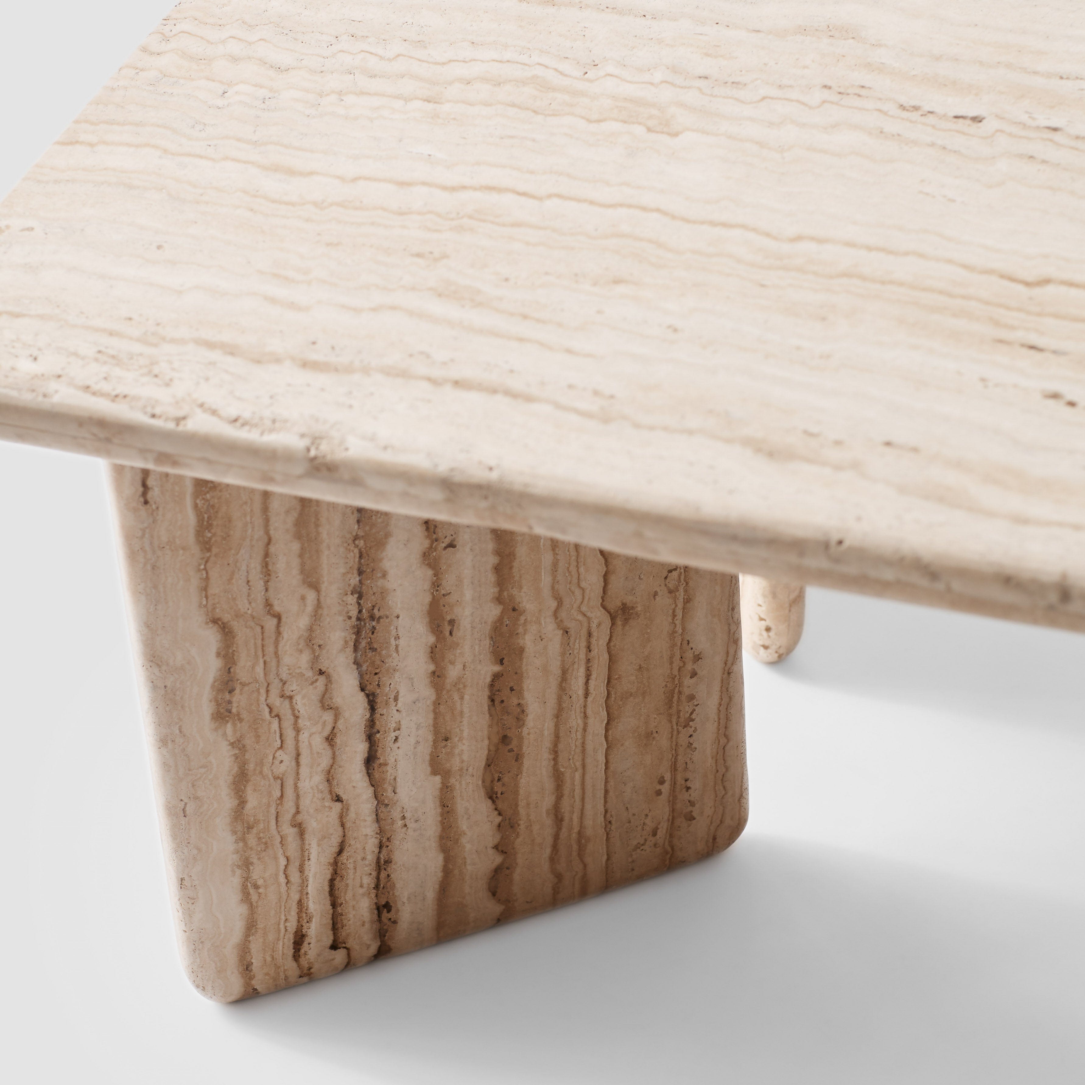 Amata Travertine Coffee Table