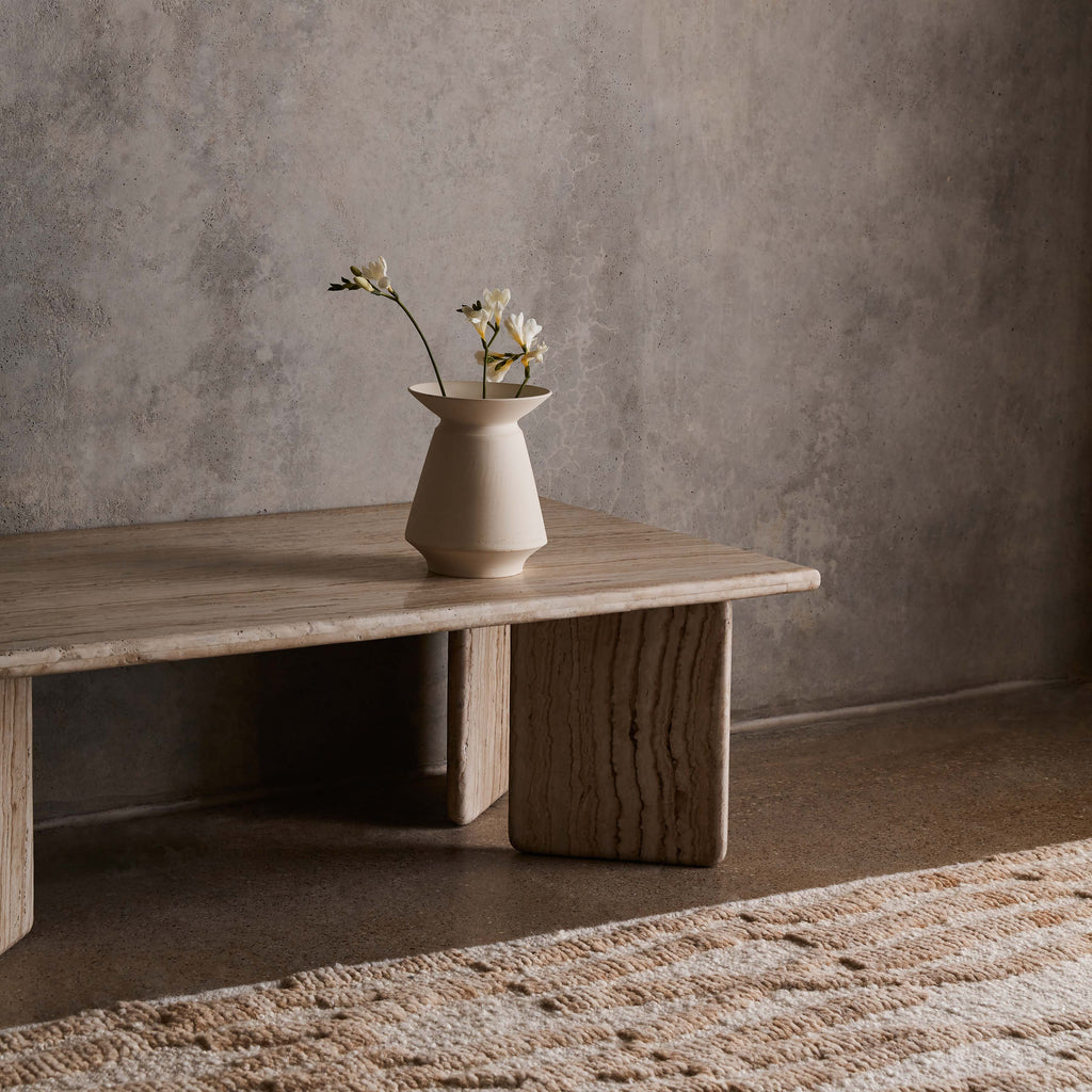 Amata Travertine Coffee Table