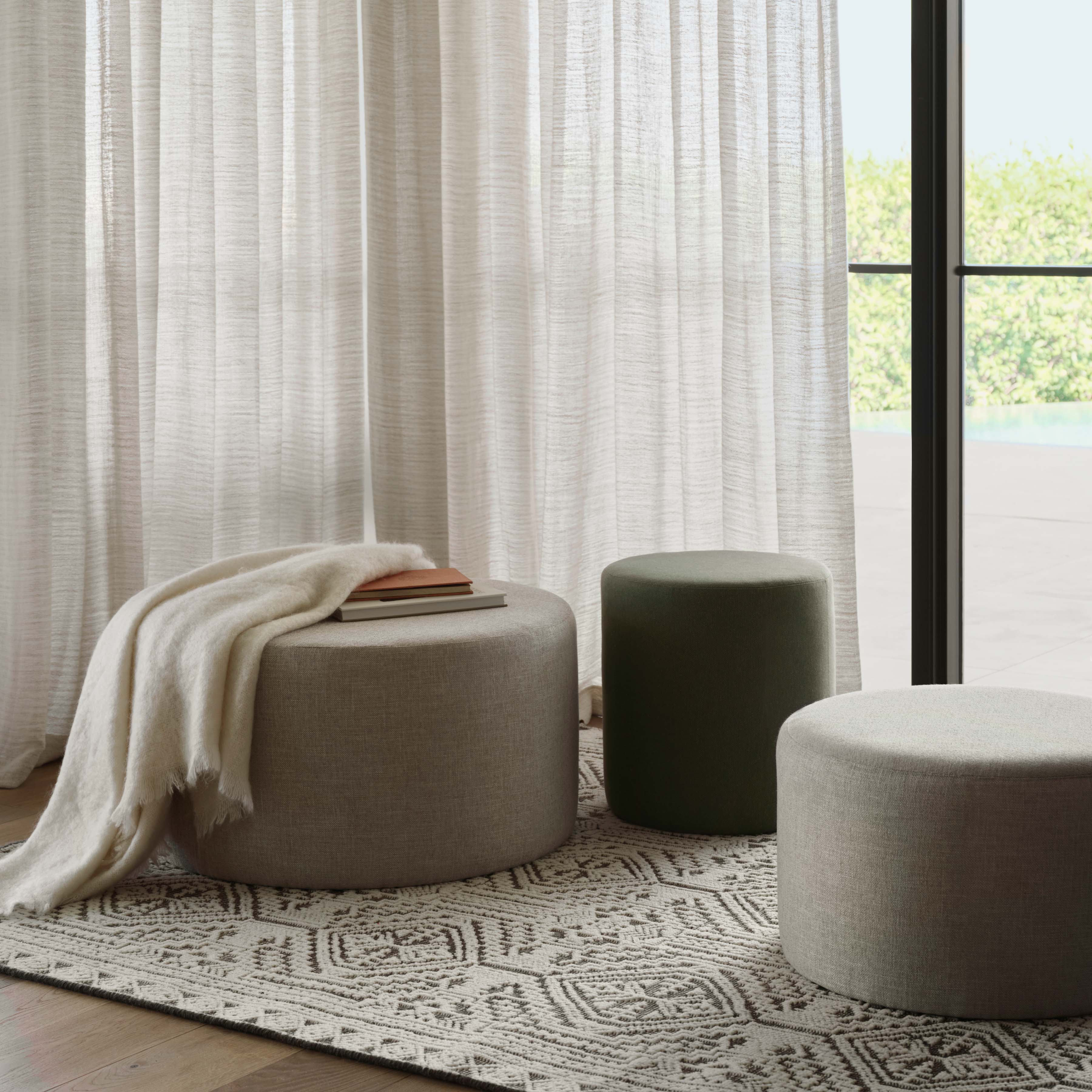 Bower Ottoman - Medium & Large