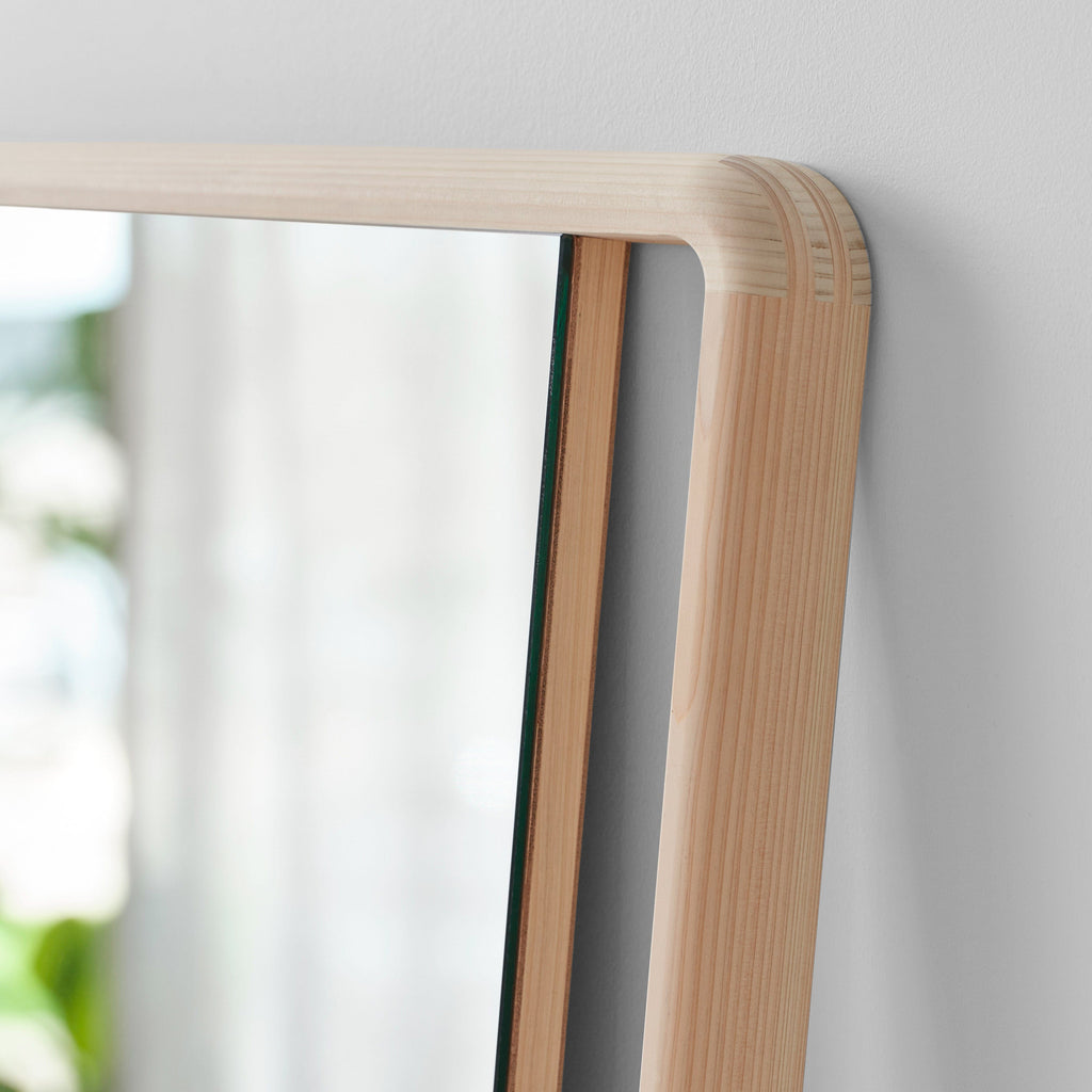 Hinoki Wood Wall Mirror