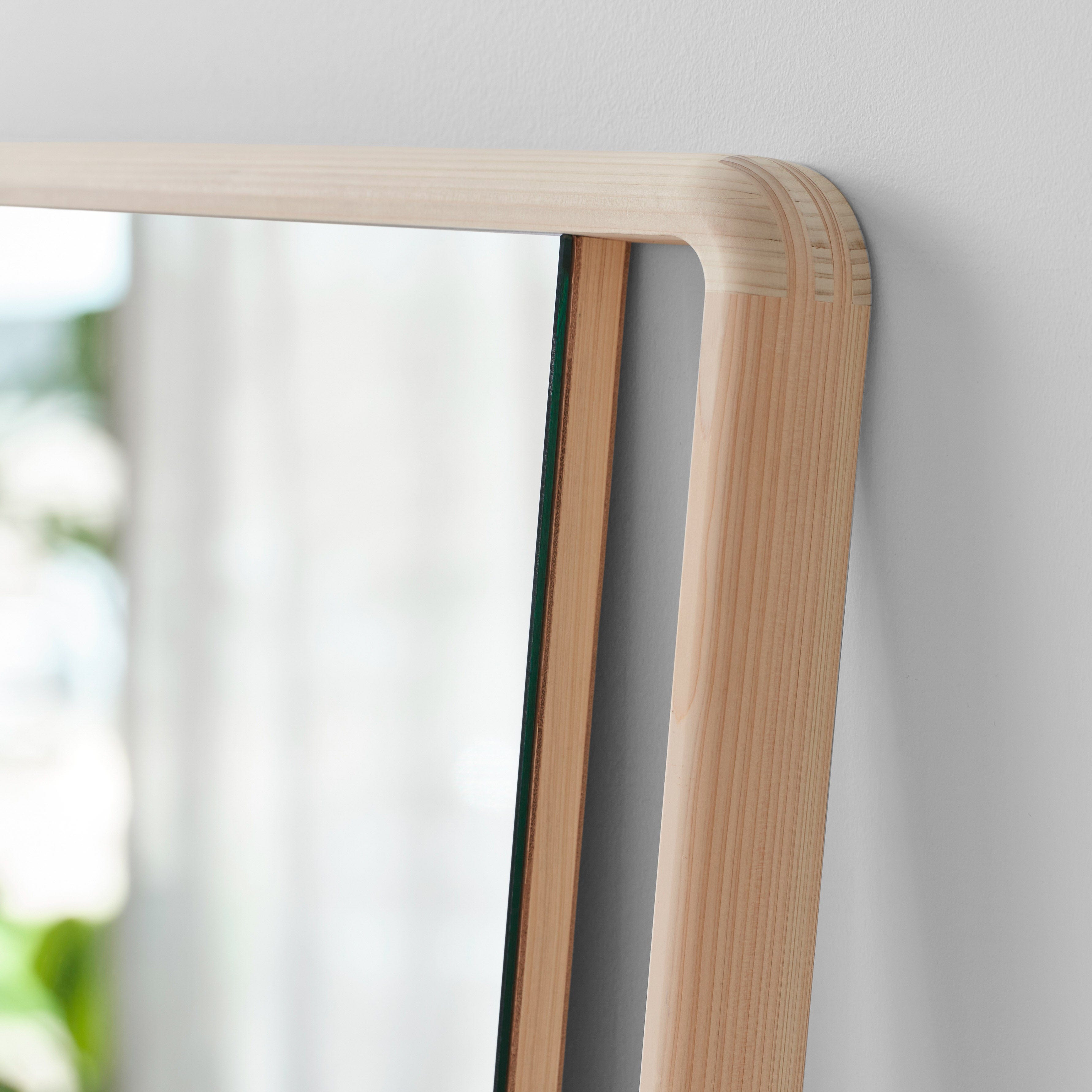 Hinoki Wood Wall Mirror