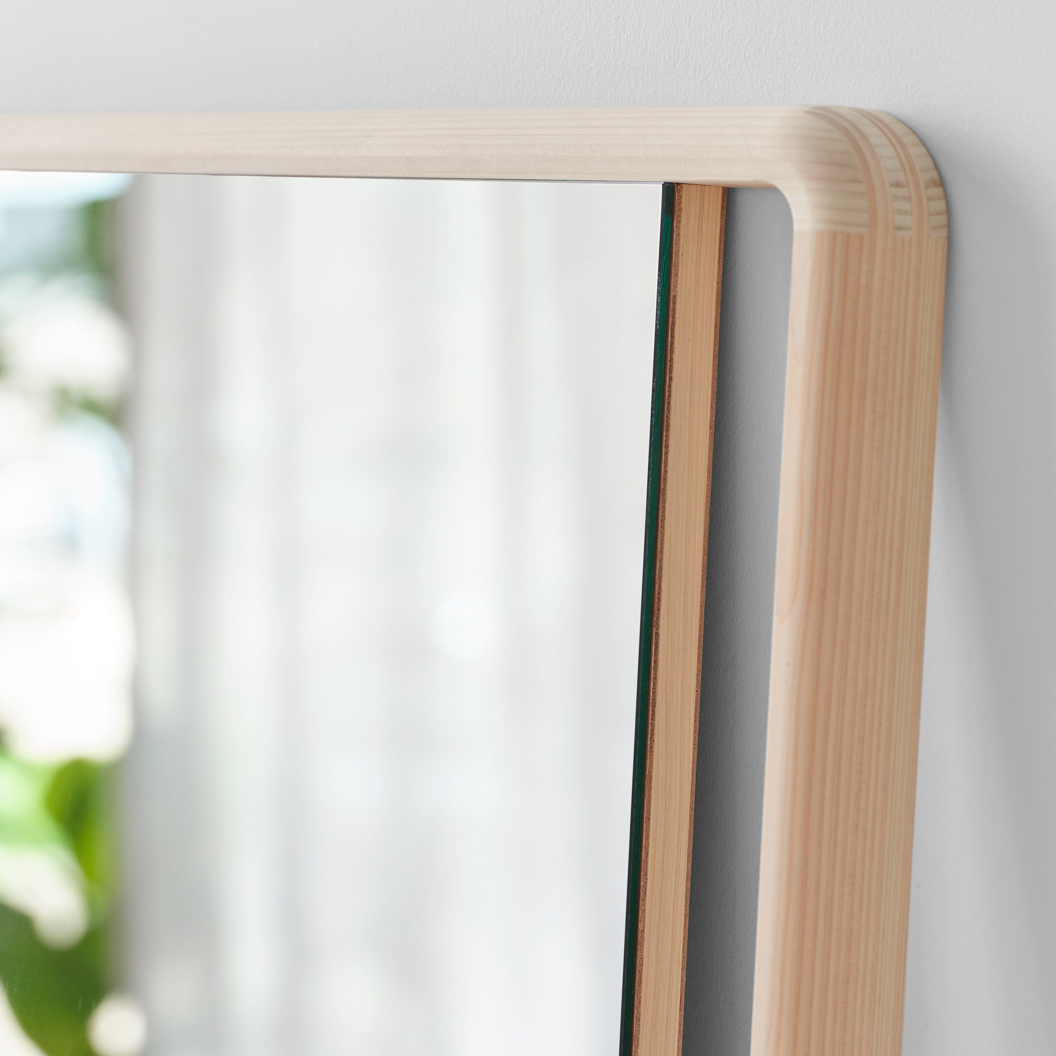Hinoki Wood Wall Mirror