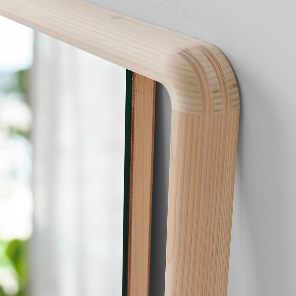 Hinoki Wood Wall Mirror