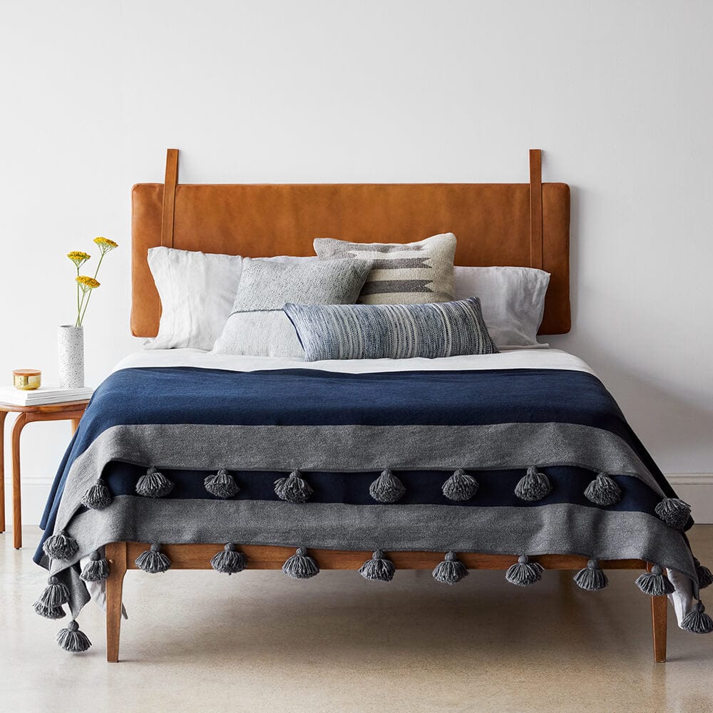 Hanging Leather Headboard