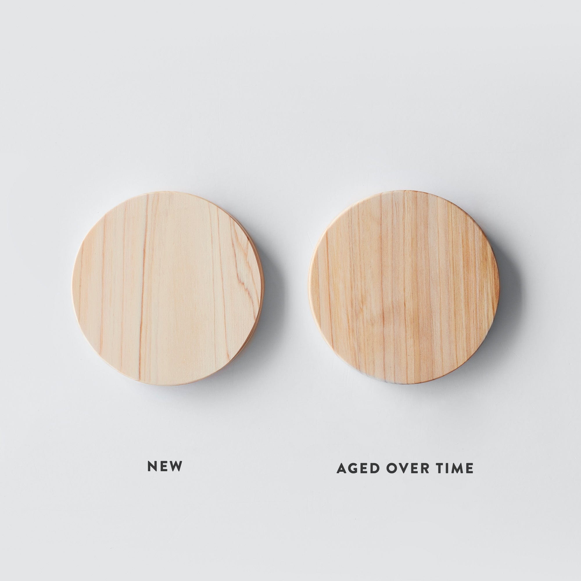 Standspiegel aus Hinoki-Holz