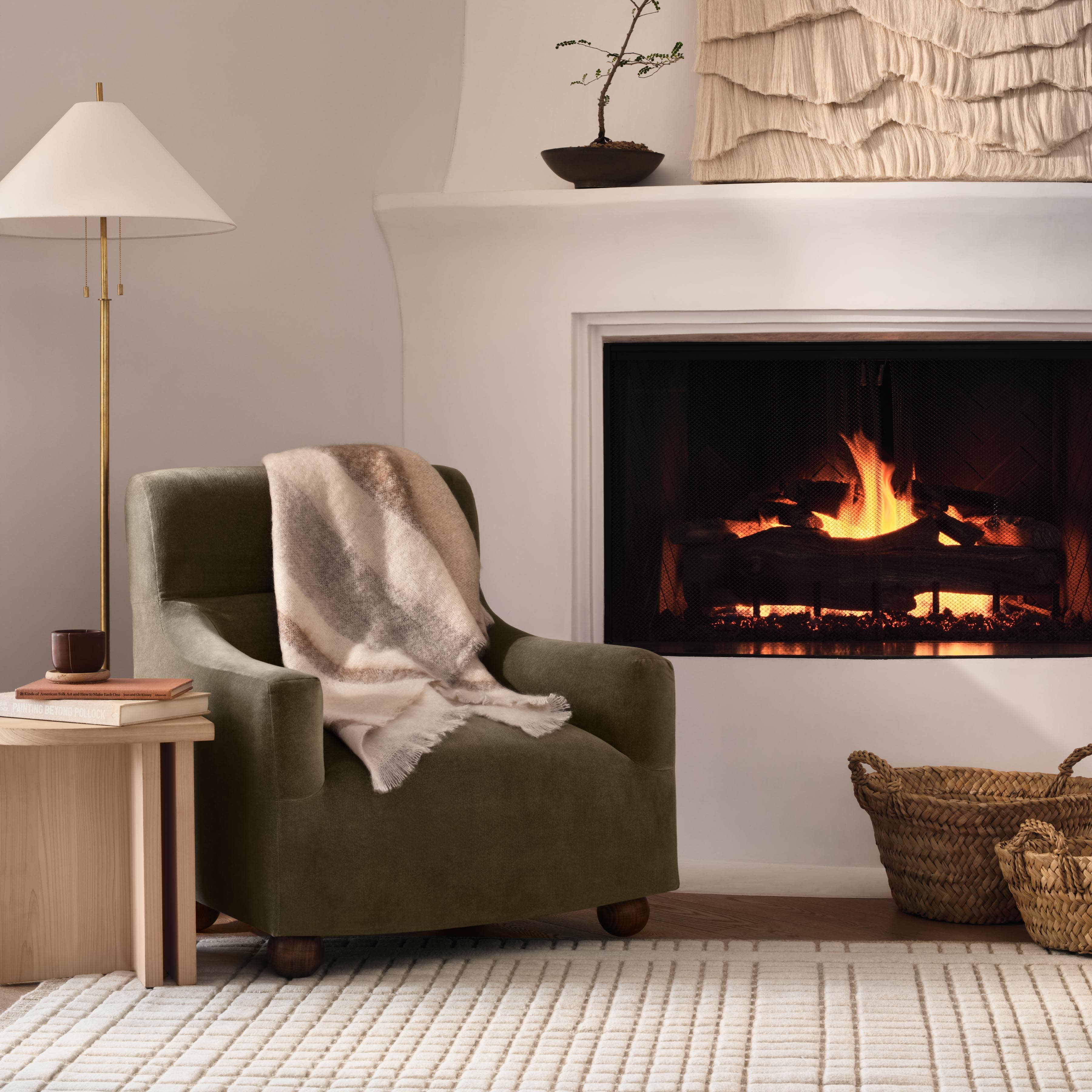 Hinoki Wood Side Table