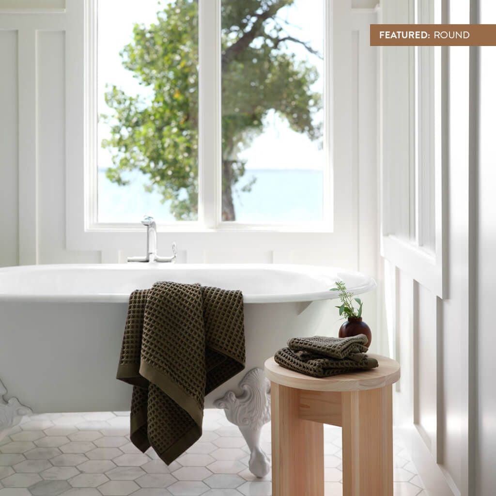 Hinoki Wood Side Table