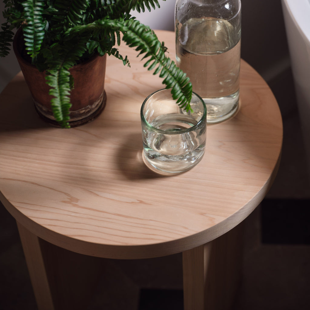 Hinoki Wood Side Table
