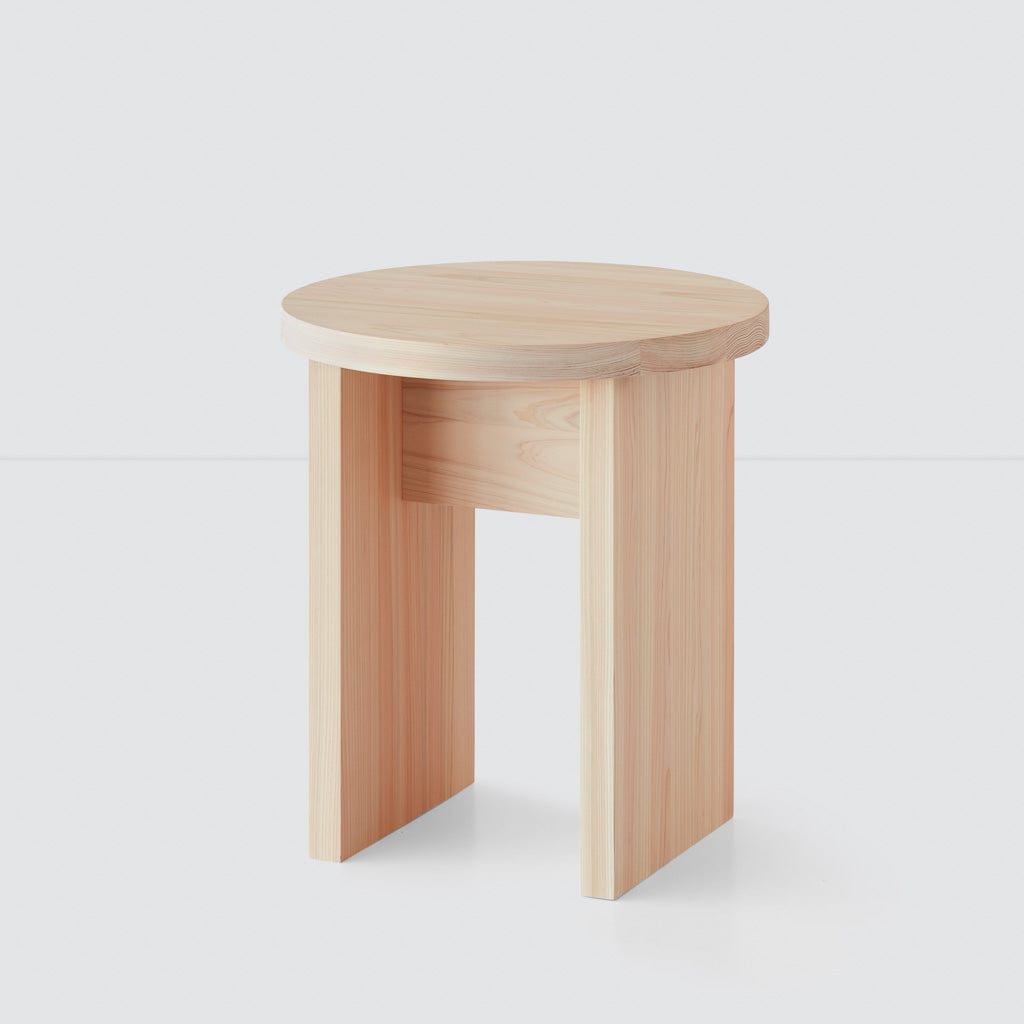 Hinoki Wood Side Table