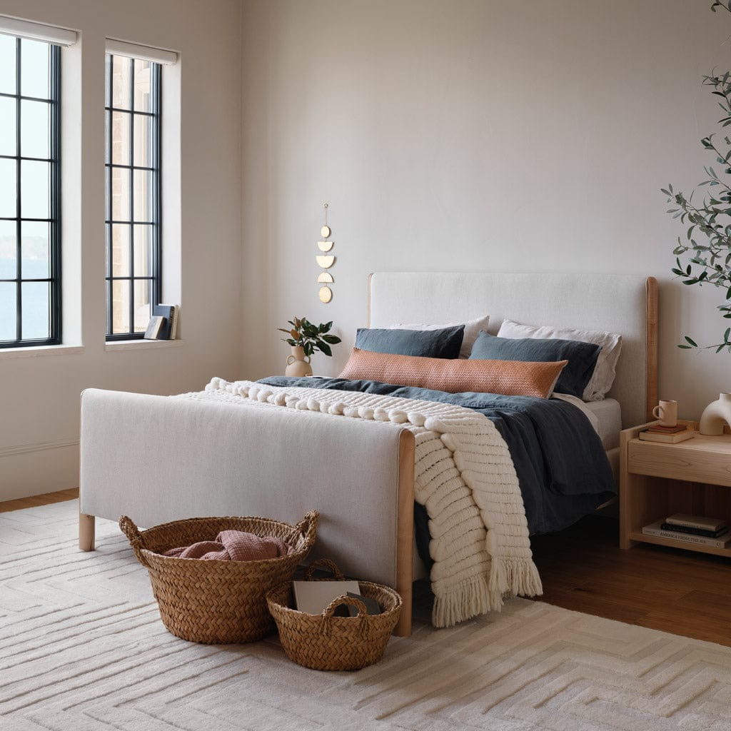 Laurel Bed with High Footboard