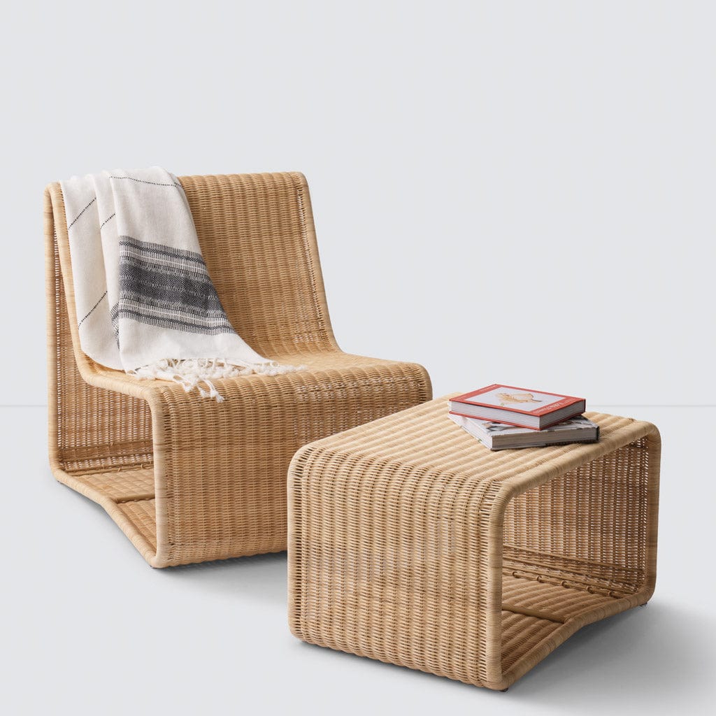 Liang Wicker Ottoman