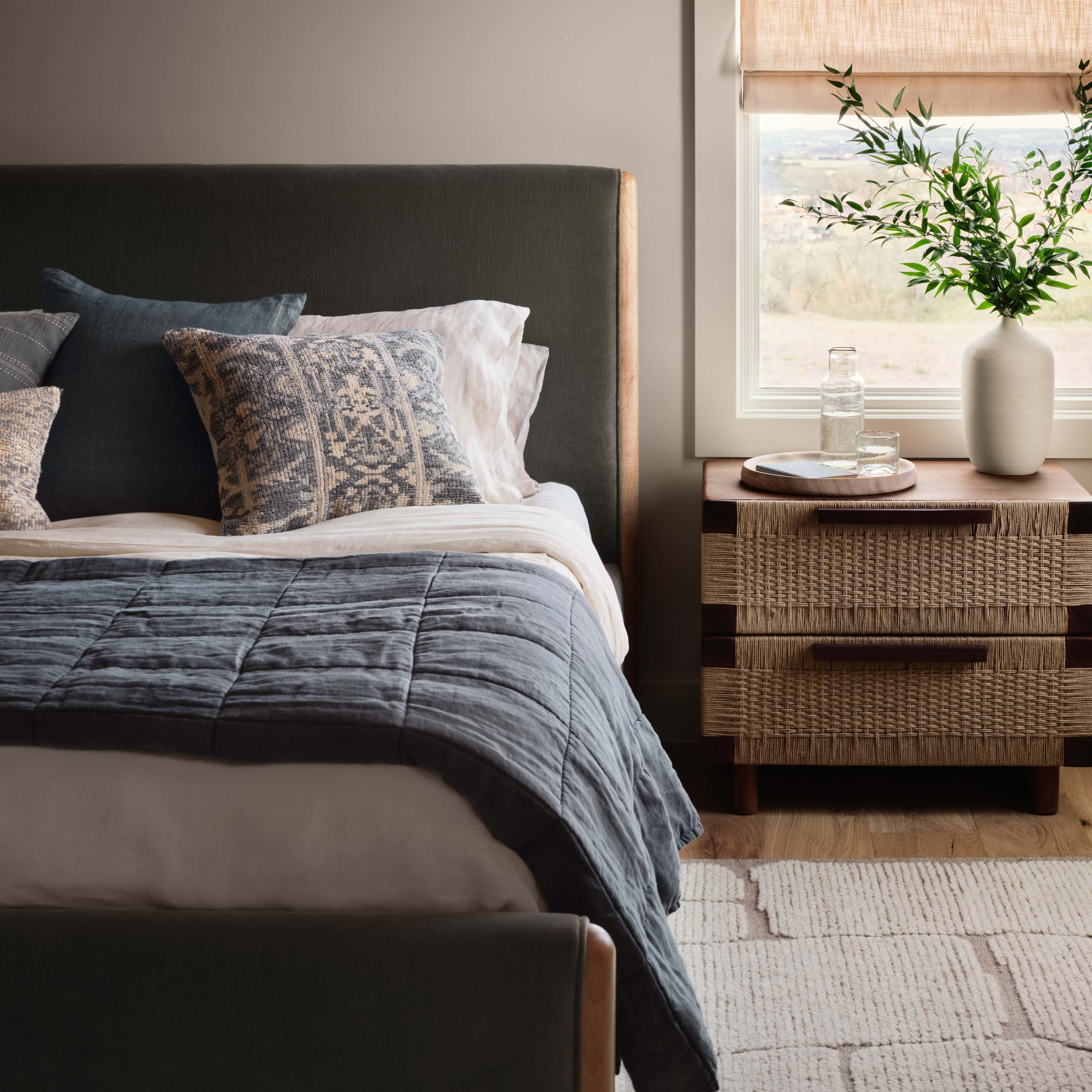 Manai Woven Nightstand