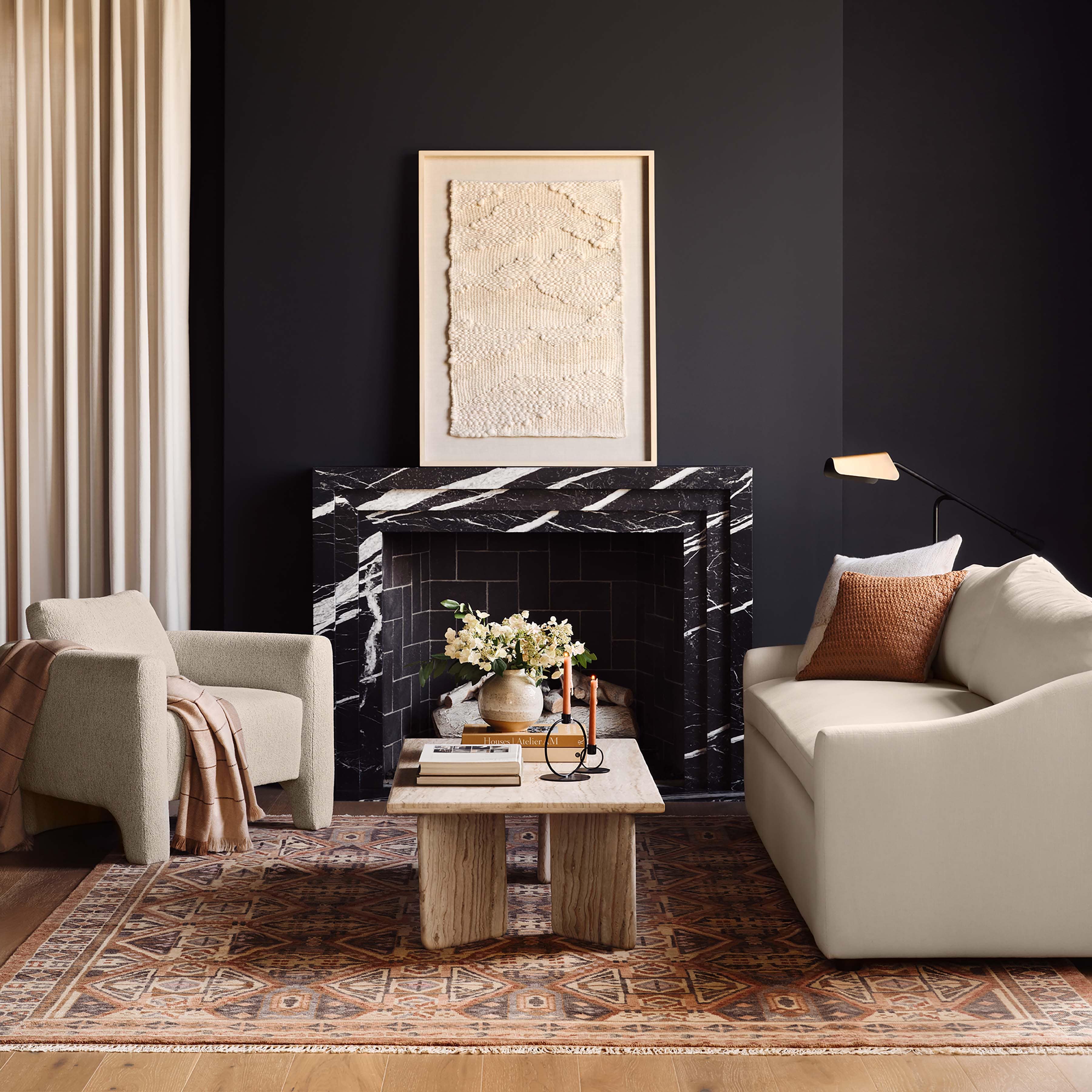 Amata Travertine Coffee Table