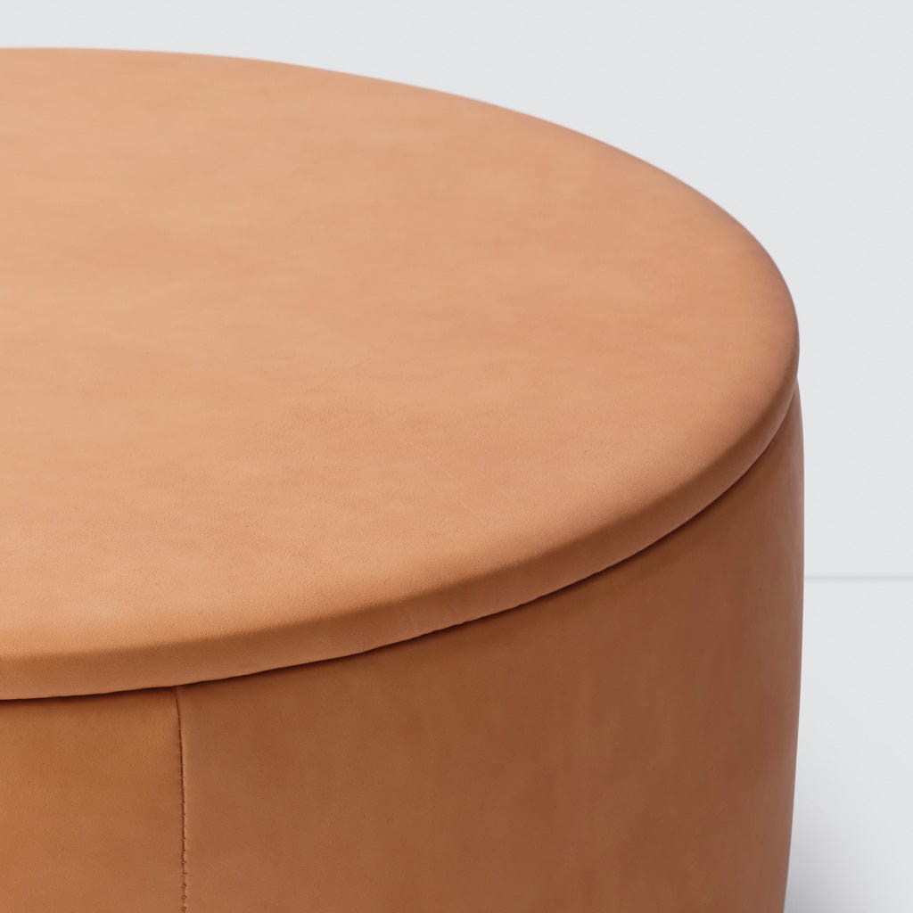 Torres Leder-Aufbewahrungs-Ottomane – Mittel & Groß