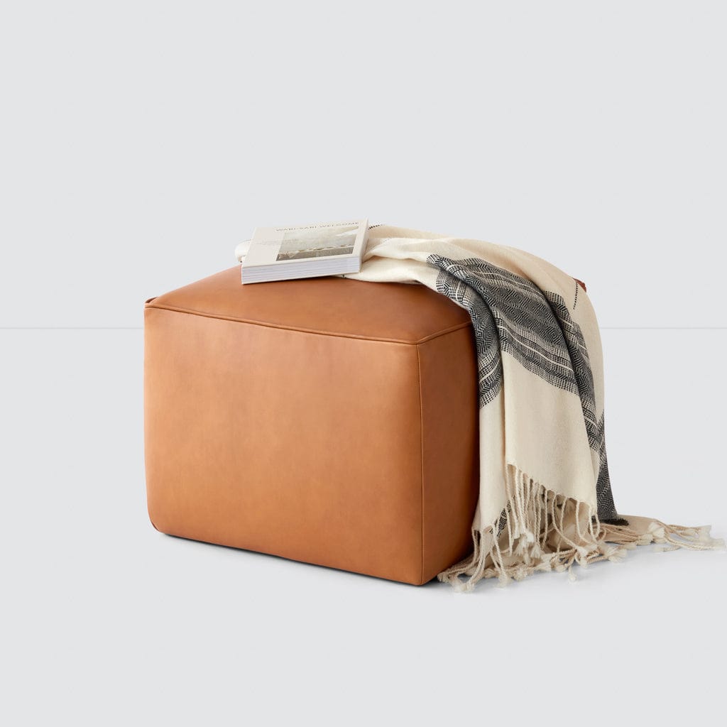 Torres Quadratischer Lederhocker – Mittel & Groß