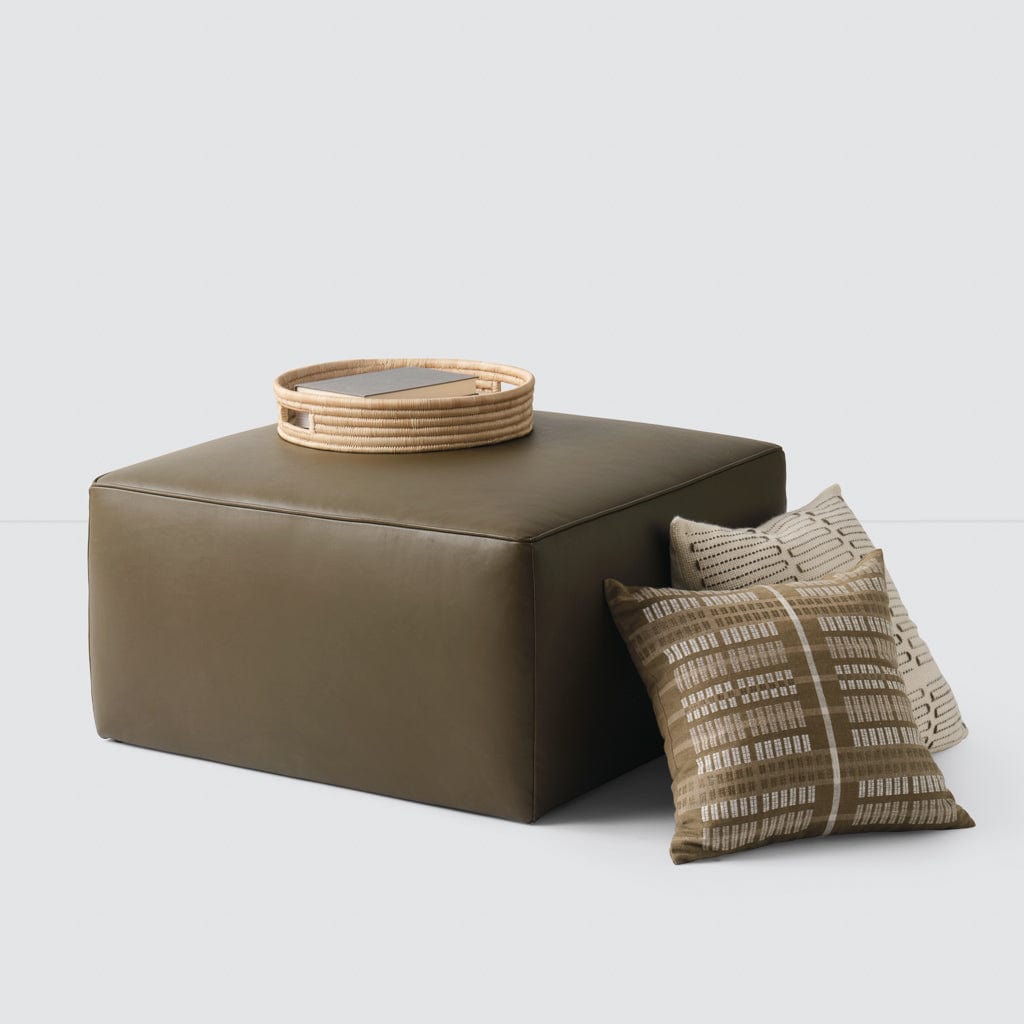 Torres Quadratischer Lederhocker – Mittel & Groß