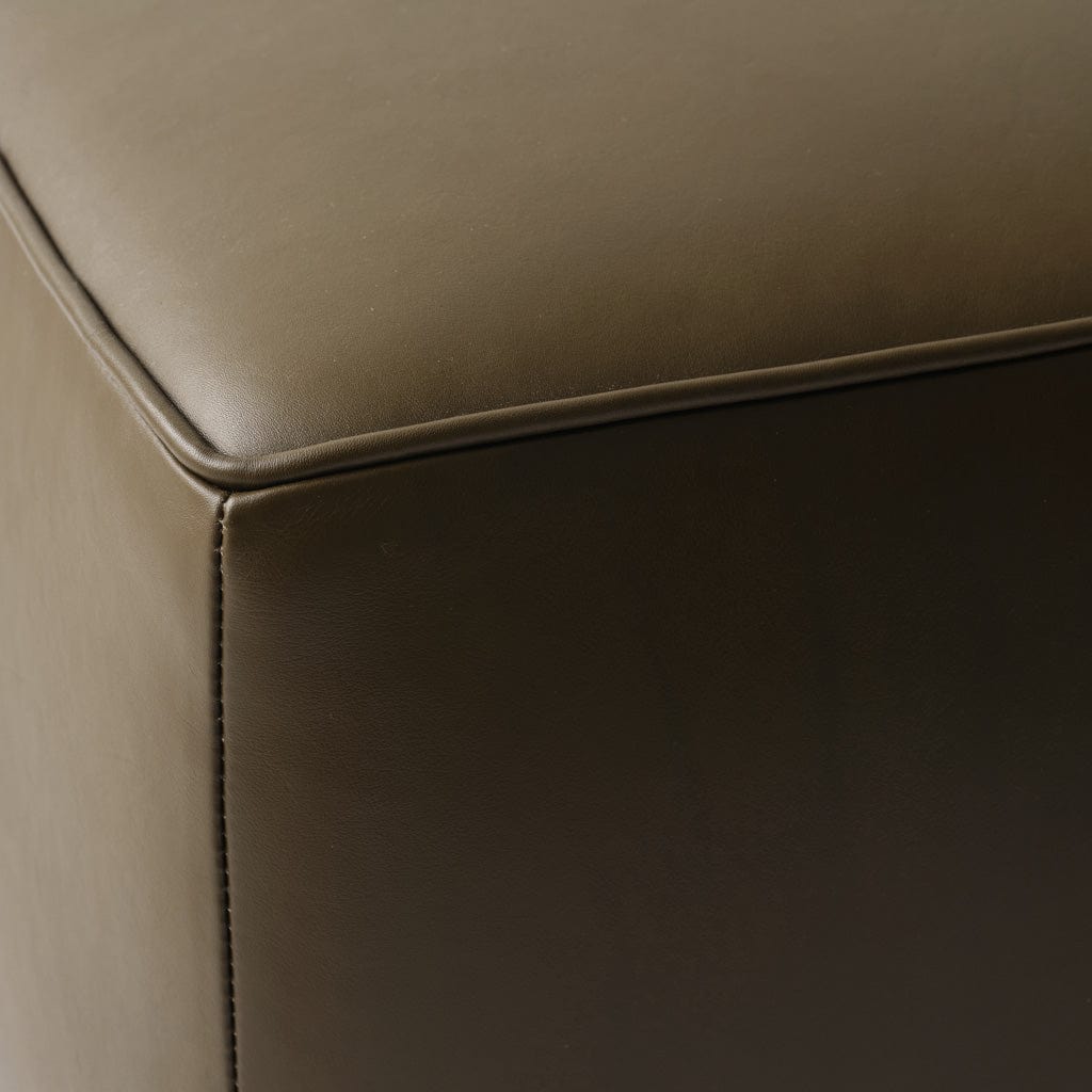 Torres Quadratischer Lederhocker – Mittel & Groß